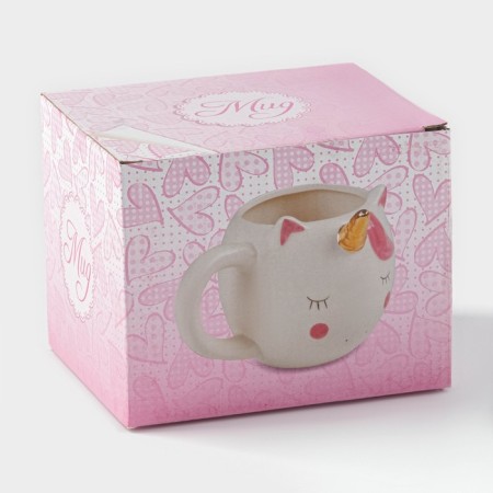 Mug "unicorn", 550 ml, white color-3