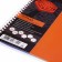 Notebook A4, 96 sheets of a cage on the crest Diamond Neon, plastic cover, orange, block 60g/m2