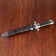 Dagger, handle and scabbard with ribs, 29.5 cm