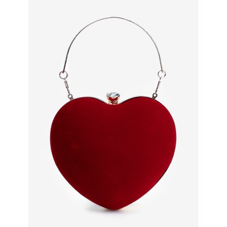 Female bag on the farmar, red color