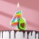 Candle in the Avocado cake, number 4, 6.5 cm