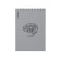 Notepad for spirals A5, 80 sheets, cage, Erichkrause "Life Style", plastic cover silk -screen cover, OFSET BELICT 100%, silver