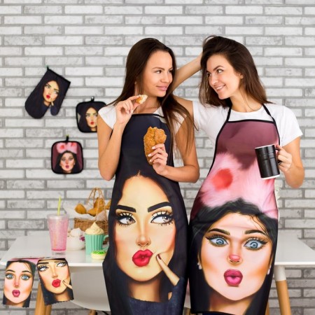 Apron Ethel Love Life "Fluffy" 70x80cm, 100%PE-4
