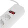 Network filter Unit, 5 nests, 3 m, 10 a, 2200 watts, with salary, white