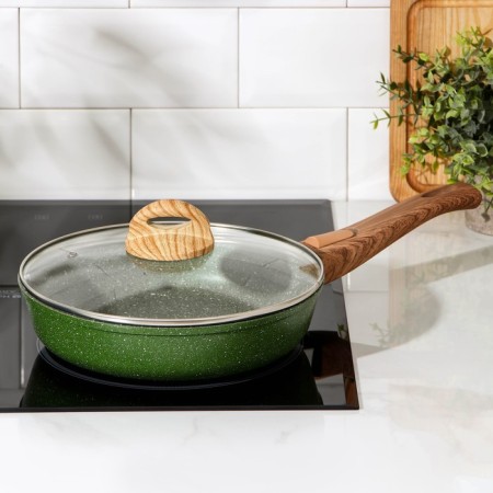 Forest frying pan "Forest", d = 24 cm, glass cover, removable handle, anti -stick coating-6