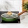 Forest frying pan "Forest", d = 24 cm, glass cover, removable handle, anti -stick coating