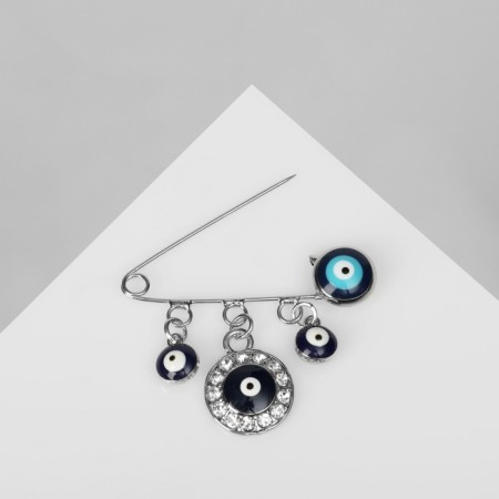 Bulavka-convert “monetary, white-blue color in silver-2