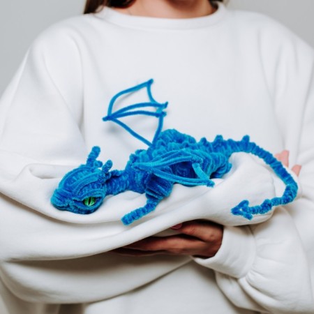 A toy of fur sticks "Snow Dragon"-1