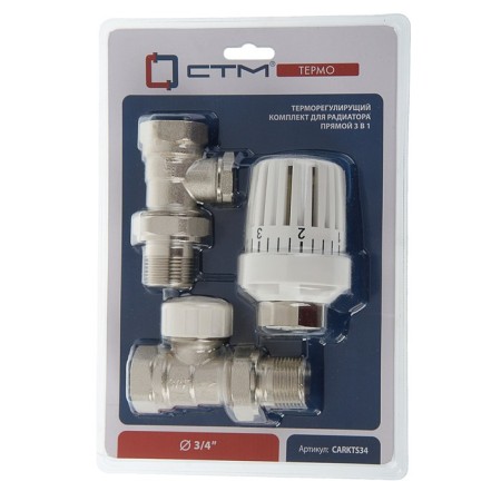 The thermostatic set "STM" thermo, for the radiator, direct, 3/4 "