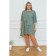Women's tunic, size 64, green color