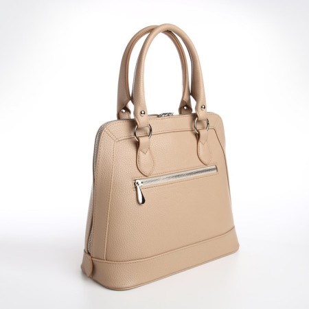 Female bag Textura, tout, medium size, beige color-3