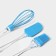 A set for baking the share “ice. Maxi ”, 3 objects: blade 24 cm, brush 22 cm, corolla 26 cm, blue color