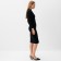 Women's dress with MINAKU: Casual Collection Black Color, Rr. 46