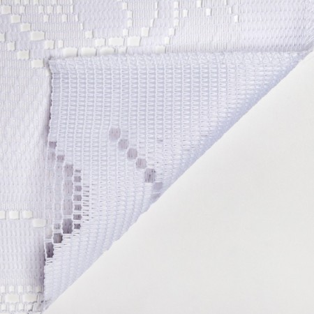 Tulle on the kitchen with a curtain tape, 155x220 cm, white color, 100% polyester-4