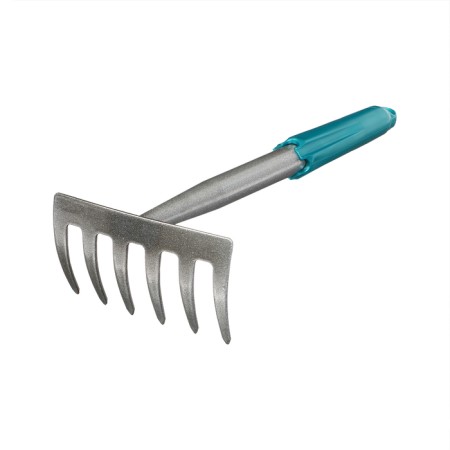 Robble straight, 6 teeth, length 31 cm, rubberized handle