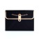 Packet for flowers, handle chain, "black", with gold embossing, 15 x 10.5 x 10 cm