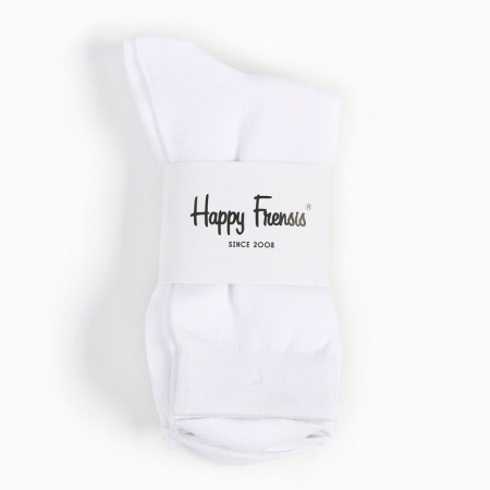Set of male socks (3 pairs), white color, size 27-29-4