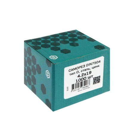 Din7504-O self-tapping screw, 4.2x19 mm, drill, zinc, 1000 pcs.-1