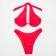 Swimsuit female separate minku color red, size 48