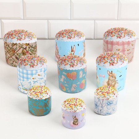 A set of paper forms for Kulich "HB hares and ducklings" 9 types of 1 piece