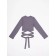 TOP for a girl with long sleeves on Generation ties, height 152 cm, purple color