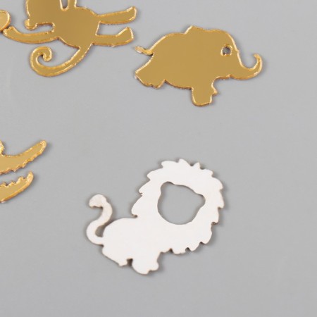Decor for creativity plastic mirror "animals of Africa" ​​set 6 pcs-2