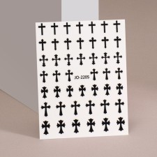 Nail stickers 9.3*7.2cm Cross Jo-2205 CherN