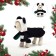 Costume "Panda", size S (ds 28, OG 37, Osh 18 cm, weight 3-5 kg)