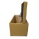 Puff with a lid and weighting, 800 × 400 × 420 mm, Velur Dream, Yellow color