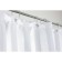 Rigone bathroom curtains, 180 x 200 cm, white color