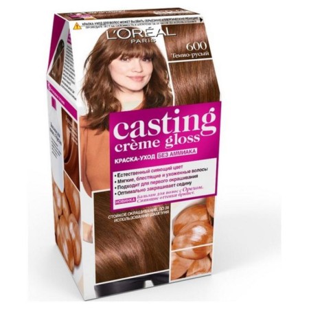 L’Oreal Casting Creme Gloss hair dye-carriage, without ammonia, a shade of 600 darkest-corn