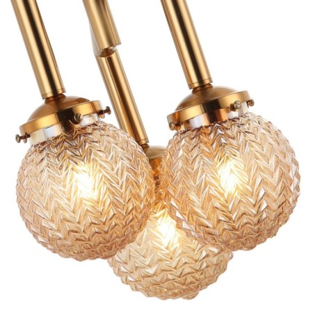 Suspendor Grozde 3xe27 40W, size 35x35x48.5-150 cm, bronze color-1