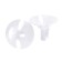 Holder-capture for balls, d = 5 mm, set 100 pcs., White color