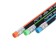 Pencil Chernographic hardness of HB with an eraser, the body is triangular, sharpened, mix
