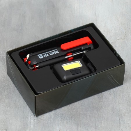 A set of auto accessories 2 in 1 “Always at hand”: multitul and flashlight on the head-4