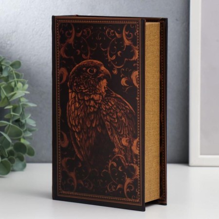 Safe-book wood, leatherette "hawks" Wild Nature "21x13x5 cm-1