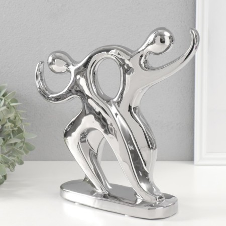 Souvenir ceramics "pair of unusual" silver 7.5x26x27 cm-2