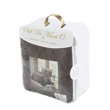 A set with a bedspread "Audrey", size 240x260 cm, 50x70 cm - 2 pcs, color chocolate-5
