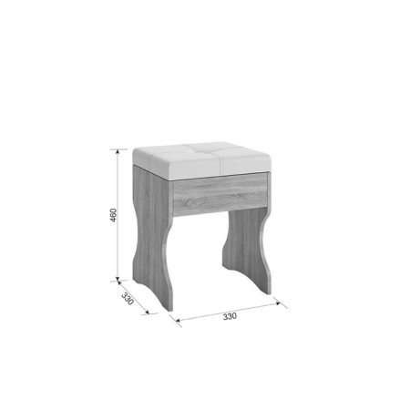 Pouff Victoria-1 330x330x460 White tree-1