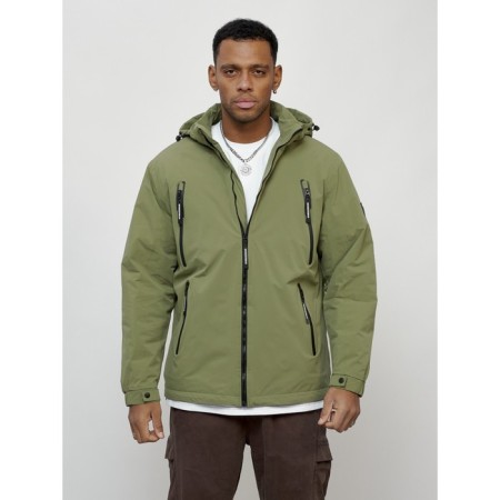 Male spring jacket, size 50, green color-5