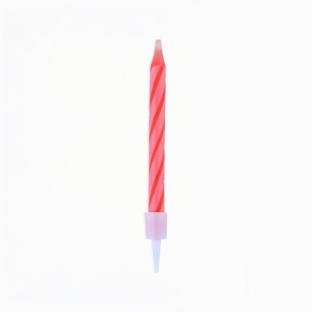 Candles for the cake Undigilated "on your birthday", pink, 10 pcs.-3