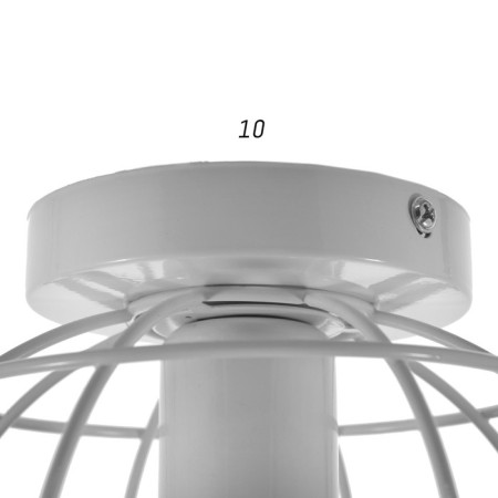 Люстра "Нола" 1х60Вт E27 белый 16х16х18 см BayerLux-3