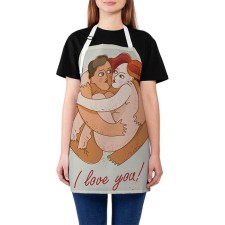 Apron kitchen with a photo print 