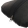 Car bone pillow, on a headrest, eco -leather perforated, black 16x24 cm
