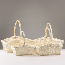 Camping of baskets, 55x42x17/55 cm, 48x36x17/49 cm, 42x31x15/42 cm, 36x25x14/39 cm, bleached, IV 1039784