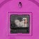 Wall watches, D-28 cm, children's, "ponies", discrete move, purple rim