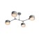 Ceiling EVOLUCE lamp. Sle183702-04. Gemento. 4x60 watts, E14, 68x71.5x32 cm, color gray color