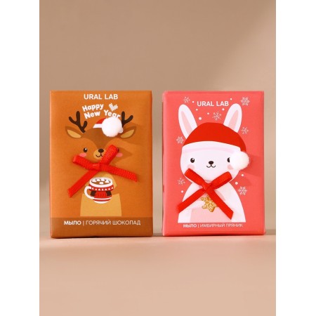 Gift set of Ural Lab "Miracles nearby", a chicken hand soap, 2x100 g, New Year-2