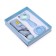 Gift set fan and umbrella, blue