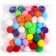 A set of textile parts for the decor "bombs" 50 pcs., Size 1 pc. - 2 cm